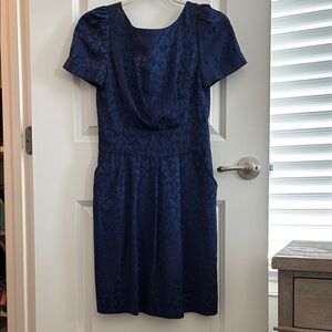 Marc Jacobs Elegant Silk Navy Mini Dress